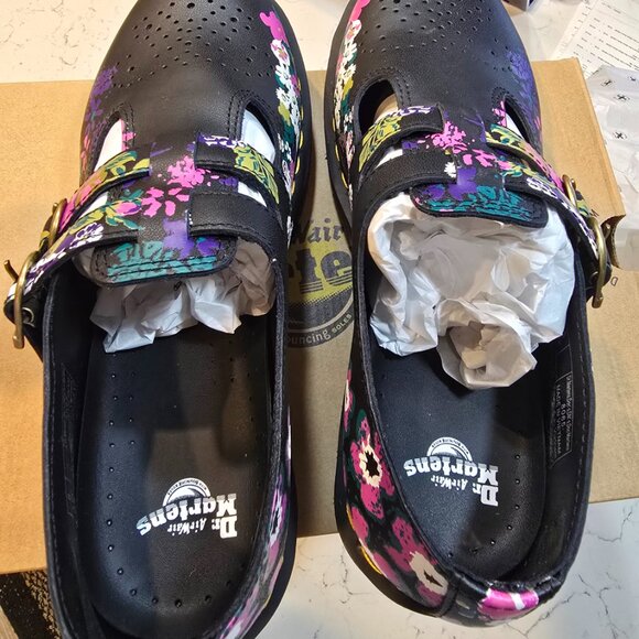 Dr. Martens 8065 Mary Jane Vintage Floral Leather Shoes 31187038 Women's Size 10 - Picture 7 of 15